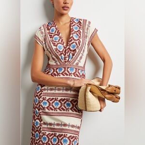 JOHANNA ORTIZ
Abasca cotton-blend midi dress size 4.